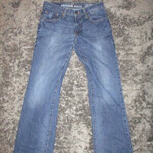 Old Navy Micro Blue Low Rise Boot Cut Jeans Men's Size 28 X 30